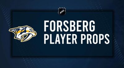 Filip Forsberg Player Prop Bets for the Predators vs. Oilers Game - October 31