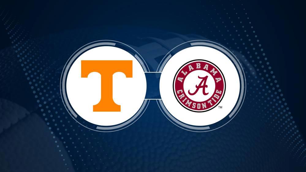 Tennessee vs. Alabama: Odds, spread, and over/under - Oct. 19