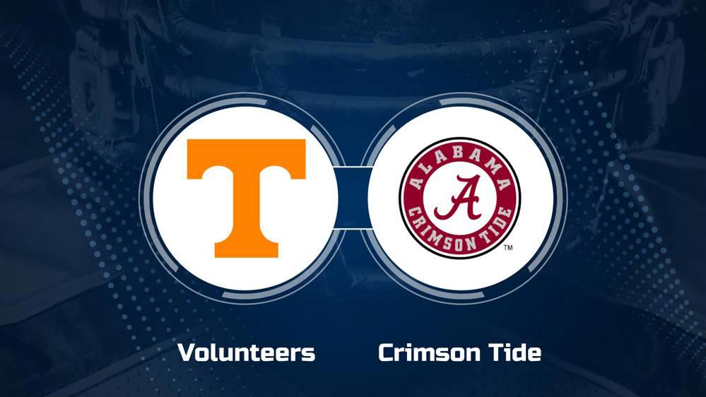 Where to Watch Tennessee vs. Alabama on TV or Streaming Live - Oct. 19