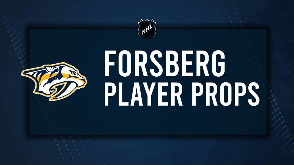 Filip Forsberg Player Prop Bets for the Predators vs. Capitals Game - November 6