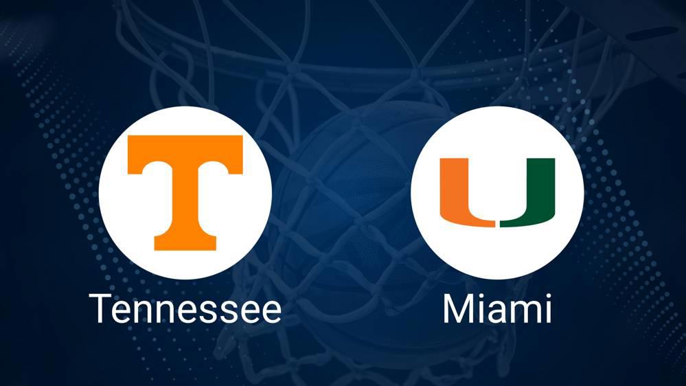 Tennessee vs. Miami (FL) Basketball Tickets - Tuesday, December 10