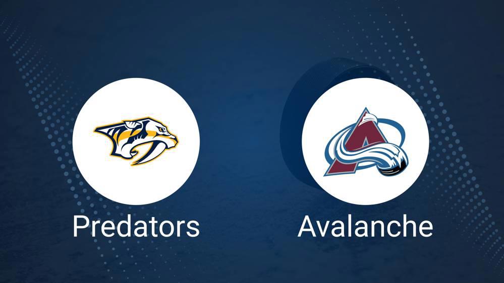 Where to Watch Nashville Predators vs. Colorado Avalanche on TV or Streaming Live - November 2