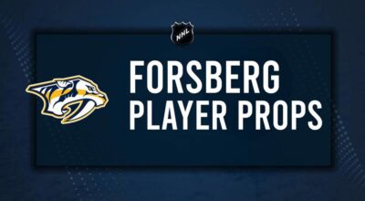 Filip Forsberg Player Prop Bets for the Predators vs. Blues Game - December 27