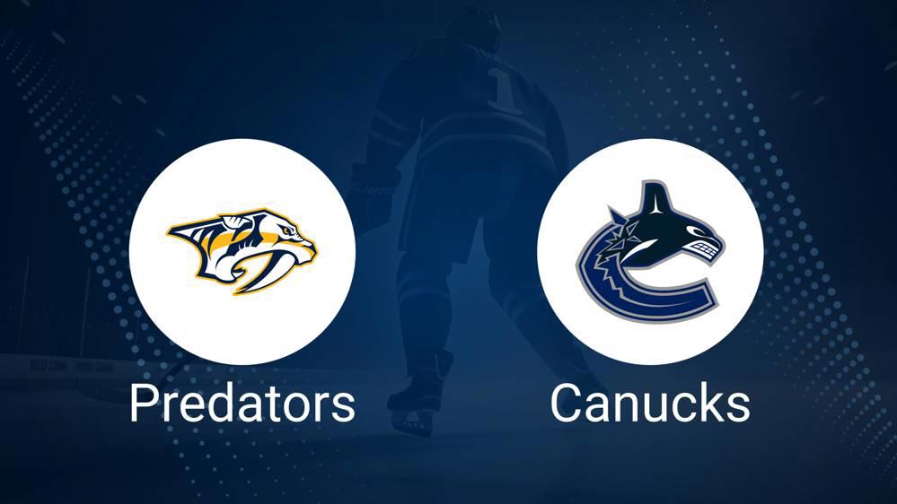 Predators vs. Canucks Injury Report Today - January 29