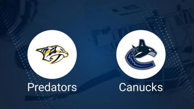 Where to Watch Nashville Predators vs. Vancouver Canucks on TV or Streaming Live - January 3