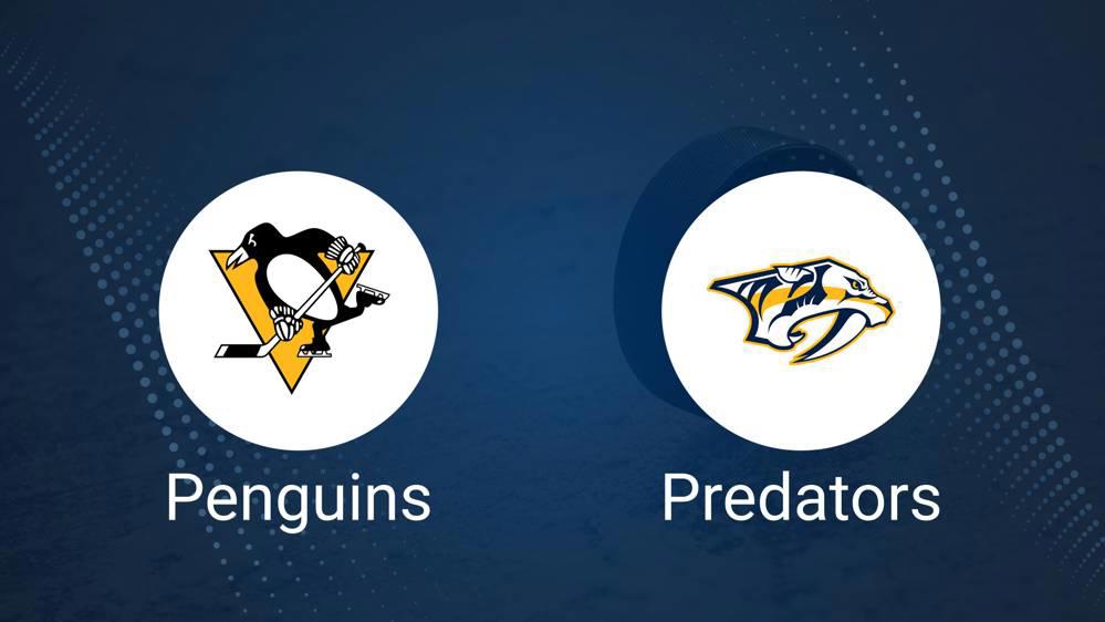 Where to Watch Nashville Predators vs. Pittsburgh Penguins on TV or Streaming Live - February 1