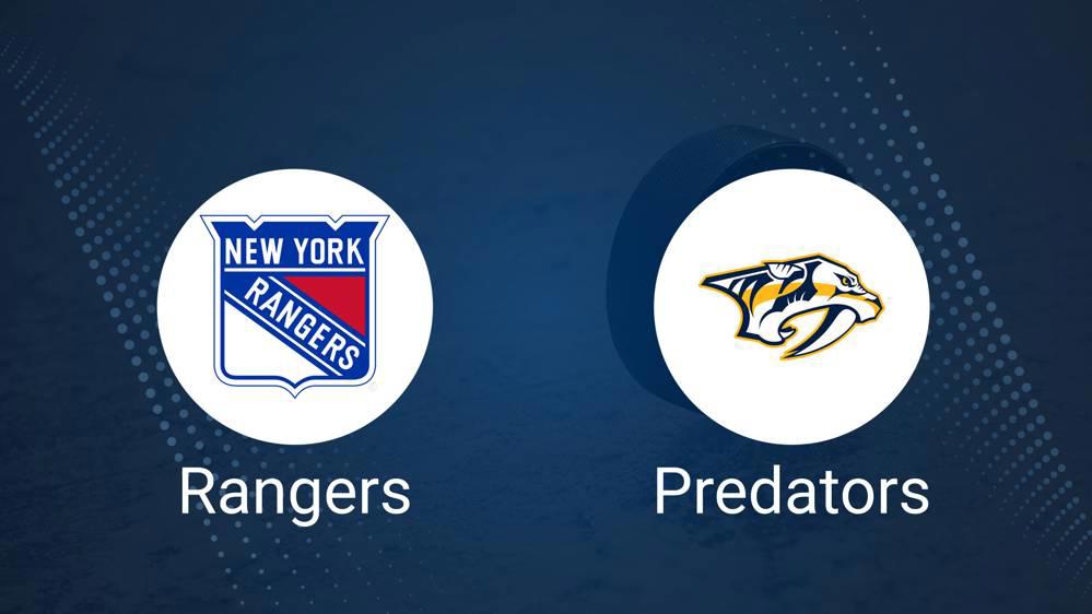 Rangers vs. Predators Injury Report Today - March 2